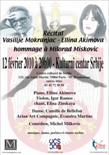 Recital - Hommage a Milorad Miskovic